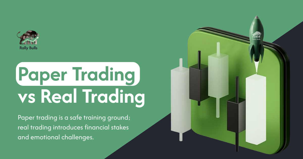 Paper Trading vs Real Trading. Paper trading is a safe training ground; real trading introduces financial stakes and emotional challenges.